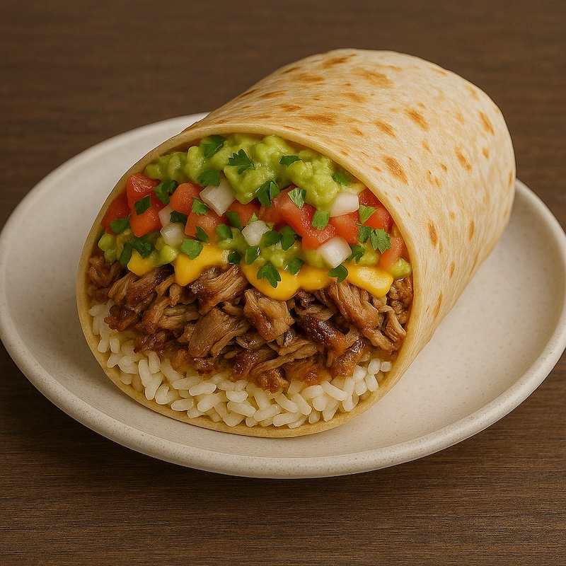 Loaded Carnitas Burrito